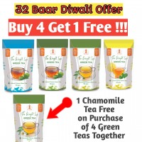 new year offer Buy 4 Get 1 Free (Natural, Tulsi, Lemon & Chamomile) + Chamomile Free