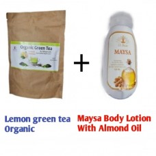 Combo of Lemon Green Tea Organic & Maysa Body lotion With Almond Oil 
