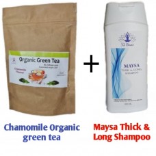 Combo of Chamomile Organic Green Tea & Maysa Thick & long Shampoo 