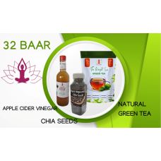 Combo Of ACV, Chia Seeds & Natural Green Tea