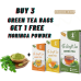 Buy 3 ( Natural, Chamomile, Lemon) Green Tea Bags & Get Moringa Powder Free