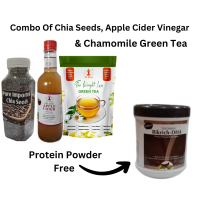 Buy Combo Of Chia Seeds, ACV& Chamomile Green Tea And Get Protein Powder Free