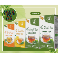 Pack of 4 Green Tea Bags( Natural, Chamomile, Tulsi, Lemon )